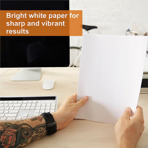 Printer Paper A4 White - 75 GSM Multifunction Laser Inkjet Paper - A4 Paper 500 Sheets - Pack of 1 Reams (500 Sheets) - Printing Paper A4-210x297mm - Essential Stationary Supply