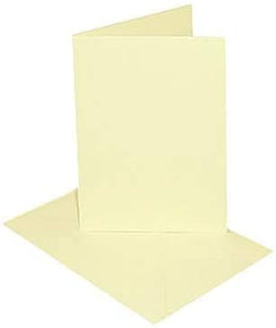 3Ace Crafts A6 Blank Ivory Cards & C6 Envelopes - Cards Making for Greetings, Holiday, Invitation, Thank You Cards with Envelopes - Multi-Purpose Cards & Envelopes