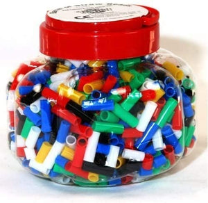 3Ace Crafts 200g Barrel of Straw Beads - Assorted Colours Ideal for Craft Activities and Model Making