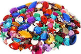 3Ace Crafts Gemstones for Kids Arts and Crafts - Craft Supplies Gems Coloured Jewellery - Treasure - Acrylic Jewels - Pirate - Crown (70g Large Small Mix) (Pack of 3)