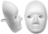 3Ace Crafts Blank Paper Fibre Face Masks - Mache Face Masks Biodegradable Cane Fibre - Ideal for Creative Activities