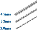 3Ace Crafts Aluminium Wire Rods Malleable and Easy to Cut - Bend Easily - Ideal for Strengthening Models (2.0mm × 20m)