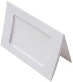 3Ace Crafts White A5 Tri Folded Aperture Cards and Envelopes - 3 Fold Rectangular Hammered - Self-Sealed Diamond Shape Envelopes - Approx 148mm x 210mm (Pack of 10)
