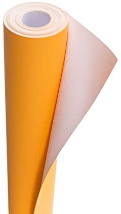 3Ace Crafts Card and Display Poster Paper Roll - 10 M - Paper Perfect Ideal for Gift Wrapping, Craft, Packing, Floor Covering, Parcel, Table Runner School Notice Boards - 76mm Width Approx (Orange)