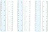 3Ace Crafts Set of 2-6 Inch / 15cm Plastic Rulers Assorted Colours - Measuring Tool Perfect Classroom Accessory