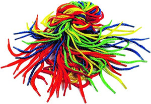 3Ace Crafts 40x Brightly Coloured Threading Laces - Extra Thick & Long 3mm Diameter x 75cm - 4 Assorted Colours
