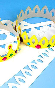 3Ace Crafts Make Your Own Crowns & Tiaras Art and Craft - DIY Party Crowns Party Favors for Kids Activity Pack