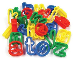 3Ace Crafts A-Z Alphabet Cookie Cutters Lower Case Playdough Cutters - 26 Plastic Alphabet Letters (Lower Case Alphabet)