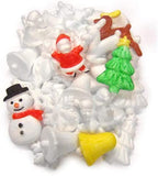 3Ace Crafts Polystyrene Xmas Shapes for Craft Valentine Party Adornment Decorations Christmas theme Set of 35 - Approximate lengths 5cm – 9cm