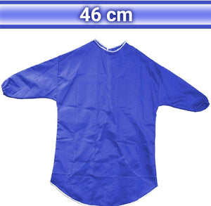 3Ace Crafts Blue Long Sleeve Children’s Art And Craft Painting Play Apron Polyurethane Coated Nylon - Waterproof Material Apron - Set Includes 46cm, 60cm, 65cm, 70cm, 75cm, 80cm and 86cm
