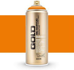 3Ace Crafts Montana Gold NC-Acrylic Spray Paint Can 400ml - Montana Cans Professional Spray Paint (Shock Orange Light)