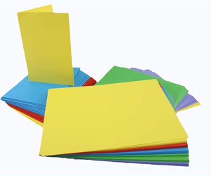3Ace Crafts C6 Greeting Cards & Envelopes - Assorted Bright Colours - Cards Making for Holiday, Invitation, Thank You Cards with Envelopes - Multi-Purpose Cards and Envelopes