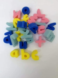 3Ace Crafts Foam Letter Shapes Lower Case Pack of 26 - Alphabet Sponges Each 4.5cm Tall and 2.5cm Thick