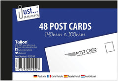 3Ace Crafts Set of 48 Plain White Blank Post Cards for Mailing/Holiday/Competition - Approx Size 140 x 100mm (Pack of 1)