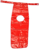 3Ace Crafts Red PVC Waterproof Tabards Apron For Children - PVC Popover - Sleeveless Design 58cm (length) × 61cm (chest)
