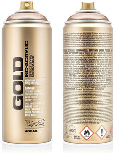 3Ace Crafts Montana Gold NC-Acrylic Spray Paint Can 400ml - Montana Cans Professional Spray Paint (Copper Chrome)