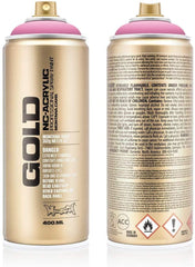 3Ace Crafts Montana Gold NC-Acrylic Spray Paint Can 400ml - Montana Cans Professional Spray Paint (Shock Pink Light)