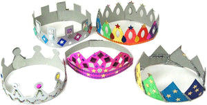 3Ace Crafts Make Your Own Crowns & Tiaras Art and Craft - DIY Party Crowns Party Favors for Kids Activity Pack