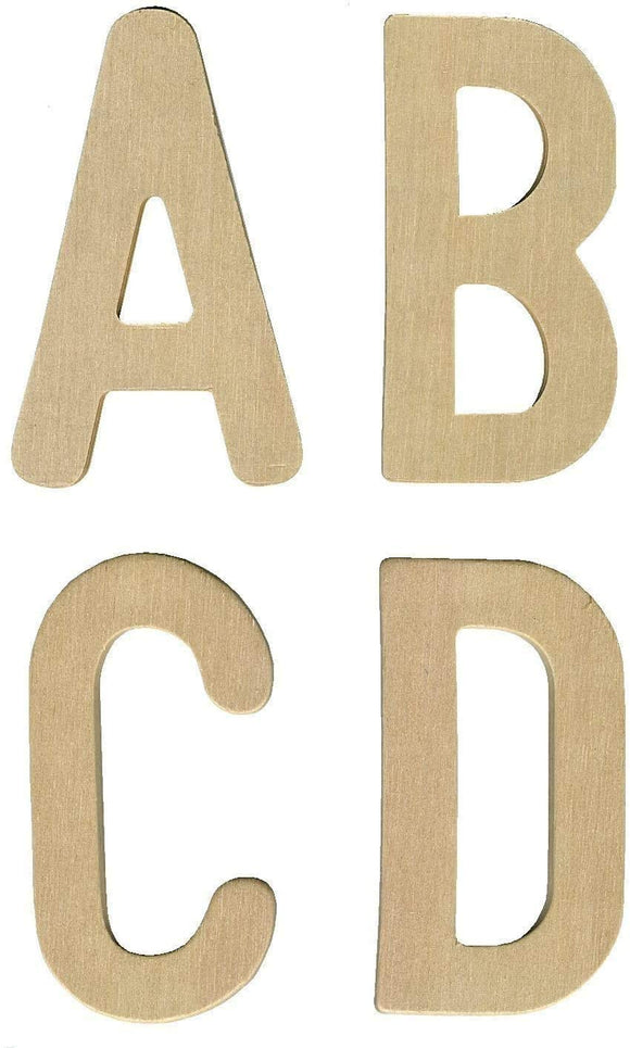 3Ace Crafts Various Stencils - Perfect for School or College - Wooden Letters, Signwriting, English Stencil, Italic Lettering Stencil, Flowchart Template, Chemistry Template Stencil (Upper Case Wooden Letters)