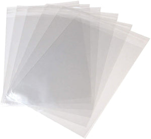 3Ace Crafts C5 30 Micron Cello Bags for Prints, Photo Mounts, Card Display, Self-Adhesive Sealing Poly Bag (Pack of 100)