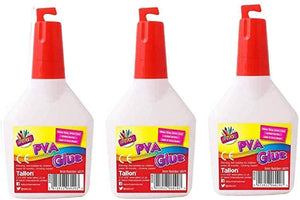 3Ace Crafts PVA Glue Bottle 250ml White - Non-Toxic - Craft Glue Great for a Wide Variety of Craft Projects and Dries Quickly to a Clear Finish