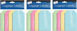 3Ace Crafts Set of 30 - Luggage Labels Mixed Colour - Blank Label Paper Wedding Labels Birthday Luggage Tags - Size Approx 135 x 75mm
