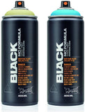 3Ace Crafts Pack of 2 - Montana Black NC.Formula Spray Paint Can 400ml - Montana Cans Professional Spray Paint