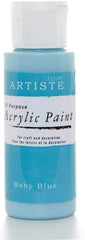 3Ace Crafts docrafts Artiste Acrylic Paint (2oz) 59ml - for Craft and Decoration - Baby Blue