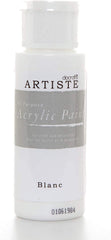 3Ace Crafts docrafts Artiste Acrylic Paint (2oz) - Quick Drying - for Craft and Decoration - Blanc