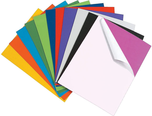 3Ace Crafts Pack of 10 Peel and Stick Craft Foam Sheets A4 Assorted Colours - for DIY Craft Activities and Supplies Foam Board - Crafting and Decorating
