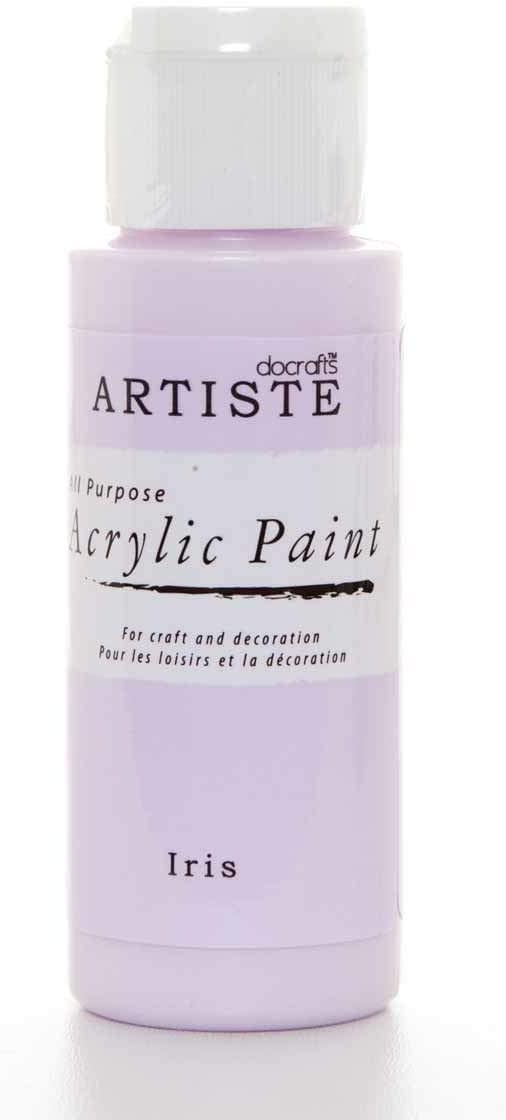 3Ace Crafts docrafts Artiste All Purpose Acrylic Paint (2oz) - Quick Drying and Waterbased - for Craft and Decoration - Iris