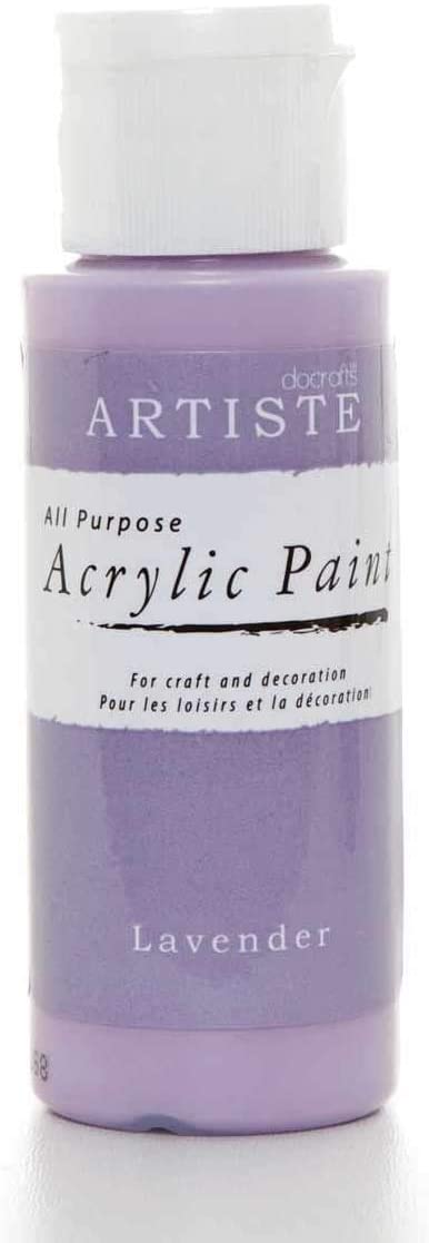 3Ace Crafts docrafts Artiste Acrylic Paint (2oz) Waterbased - for Craft and Decoration - Lavender