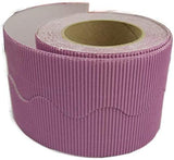 3Ace Crafts Corrugated Scalloped Border Rolls - for School Classroom Decorations Displays, Bulletin Boards and Crown Making Crafts - Size Approx 57mm x 15m
