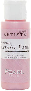 3Ace Crafts docrafts Artiste Acrylic Paint 59ml (2oz) - Quick Drying - for Craft and Decoration - Pearl Blush