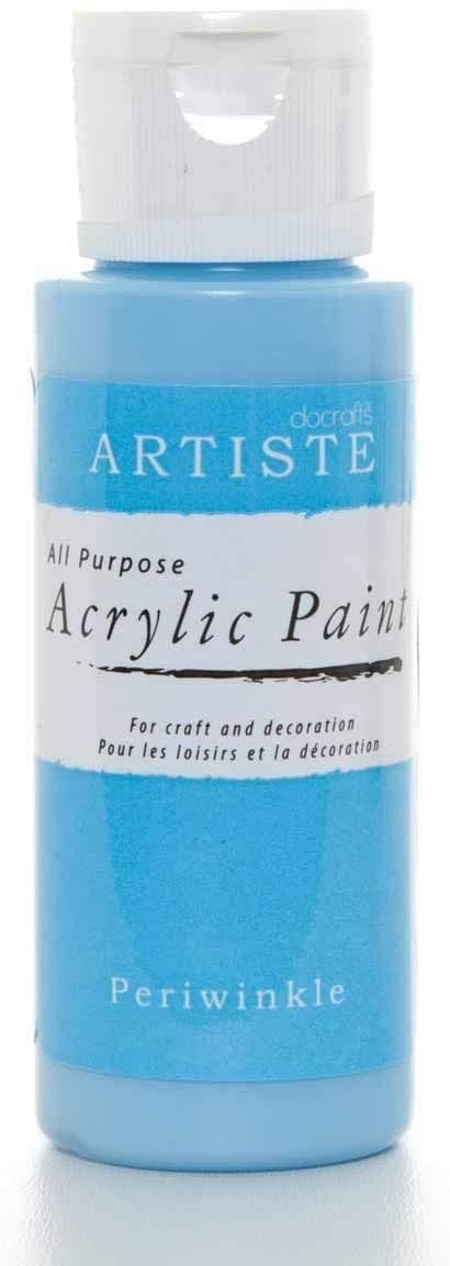3Ace Crafts docrafts Artiste All Purpose Acrylic Paint (2oz) - Quick Drying and Waterbased - for Craft and Decoration - Periwinkle