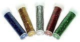 3Ace Crafts 5 Colours Glitter Assortment Art and Craft Glitter for Festival Christmas Halloween - Face or Body Art - Arts & Crafts Supplies 30g Gold, Silver, Blue Red and Green