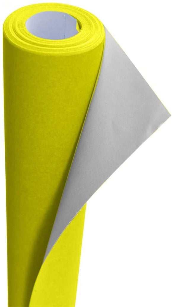 3Ace Crafts 95gsm Centura Neon Poster Paper Roll - 760 x 10m Fluorescent Coated Paper Ideal for Luxury Cartons Boxes, Promotional Advertising, Greeting Cards, Envelopes, Gift Wrap (Neon Yellow)